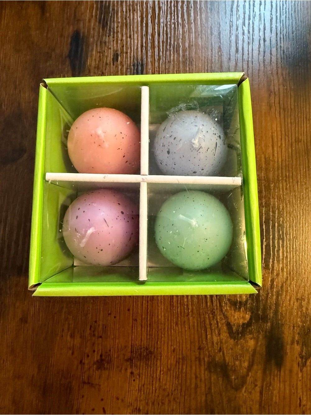 Speckled Egg Candles 4 Pack